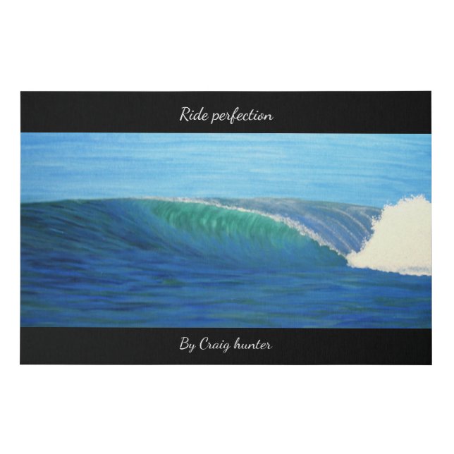 Ride perfection  faux canvas print (Front)