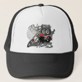 Customize Vintage Motorcycle Route 66 Wings Trucker Hat