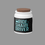Ride Share Driver Rideshare Driving Candy Jar
