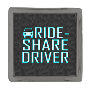 Ride Share Driving Uber Driver Rideshare Gunmetal Finish Lapel Pin