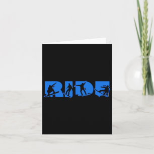 Ride Snowboard Blue Ride Snowboarder Dark Ride Sno Card