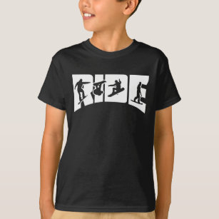 Personalized Snowboarder T-shirt youth boy shirt with name