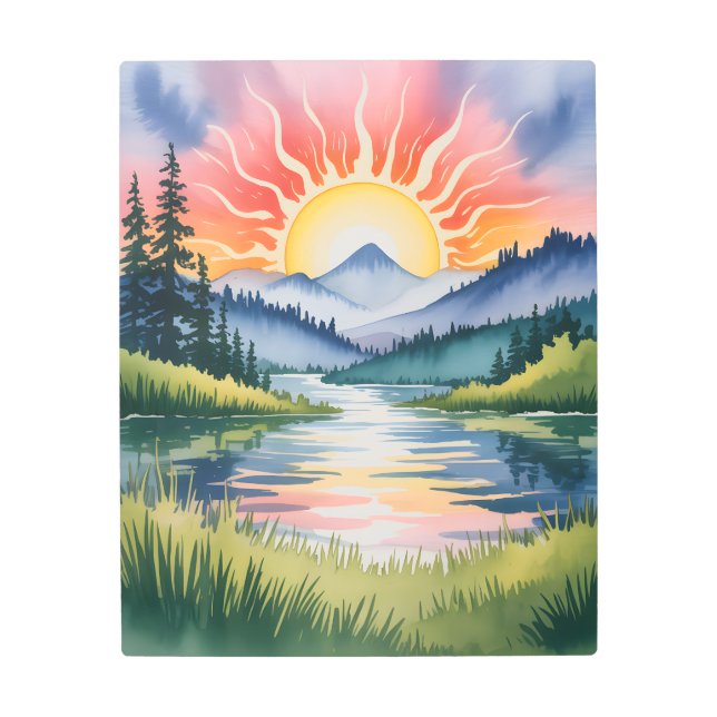 Ride teh Lightning 3 Metal Print (Front)