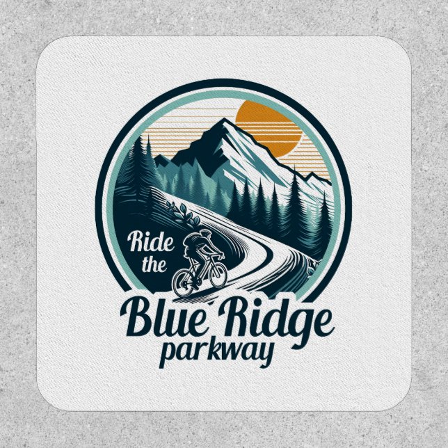 Ride The Blue Ridge Parkway Cycling Patch (Front)
