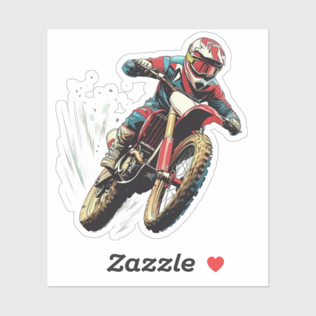 Ride the Dirt: Motocross Power Sticker (Sheet)