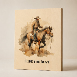 Ride The Dust Cowboy Ranch Decor