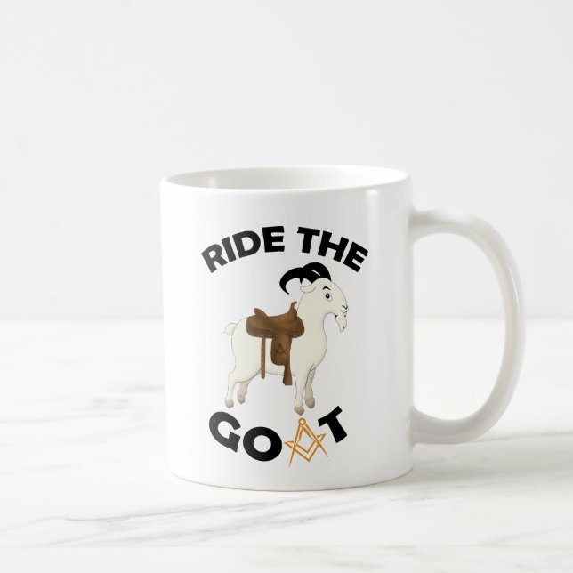 Ride The Goat Coffee Mug (Right)