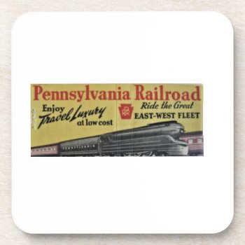 Ride The Great East-west Fleet Prr                Beverage Coaster by stanrail at Zazzle