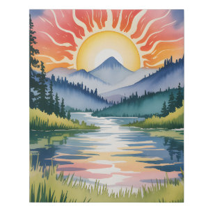 Ride the Lightning 3 Faux Canvas Print