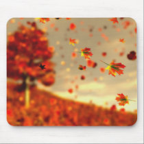 Ride the October Breeze Mousepad