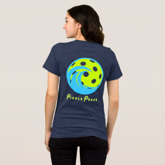 Ride the pickleball wave with peace Tri-Blend shirt