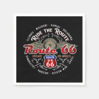 RIDE THE ROUTE US ROUTE 66 BIKER MOTORCYCLE PAPER