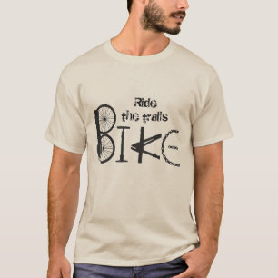 Ride the Tails Quote Graffiti from Bike Parts T-Shirt