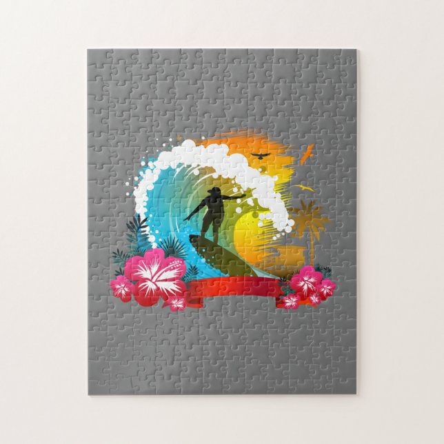 Ride The Tide Jigsaw Puzzle (Vertical)