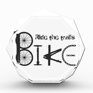 Ride the Trail Bike Graffiti quote Award