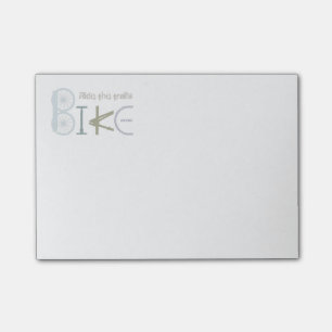 Ride the Trails Bike Graffiti Sport Quote Post-it Notes