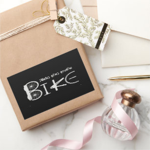 Ride the Trails BIKE made from Bicycle parts Rectangular Sticker