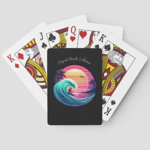 Ride the Wave at Sunset Poker Cards