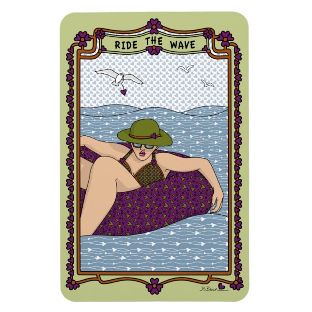 Ride The Wave_C_Refrigerator Magnet (Vertical)