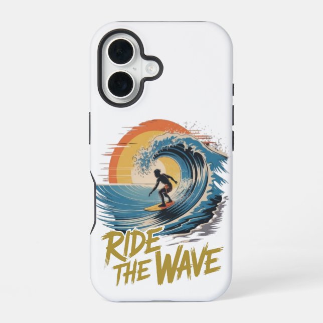 Ride the Wave  iPhone Case (Back)
