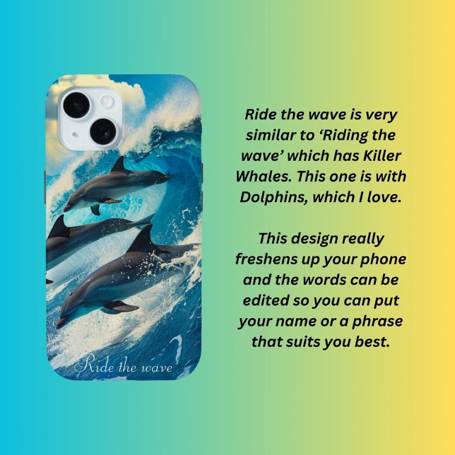 Ride the wave  iphone case (Creator Uploaded)