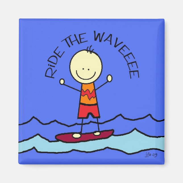 ride the wave magnet (Front)