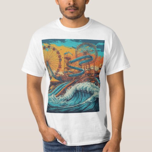 Ride the Wave with Kalyan Amusement Park Light Te T_Shirt