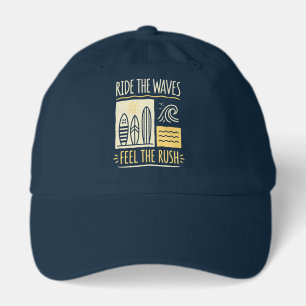 Ride the Waves Feel the Rush Surf Hat