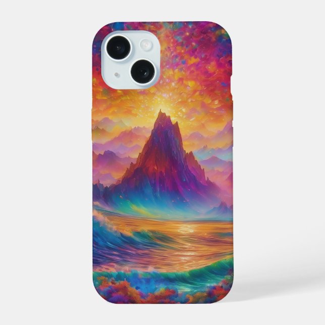 Ride the Waves of Mindscapes Iphone Case (Back)