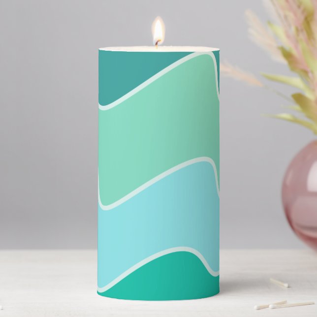 Ride the Waves Pillar Candle (In Situ)