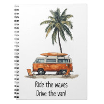 Ride the Waves VW Campervan Notebook