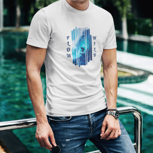 Ride the Wild Waves Cool White T-Shirt