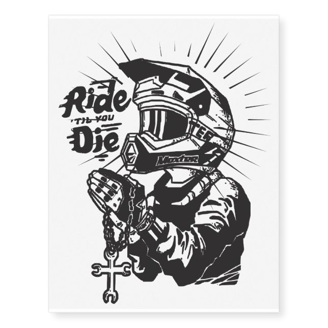 ride til you die temporary tattoos (Front)