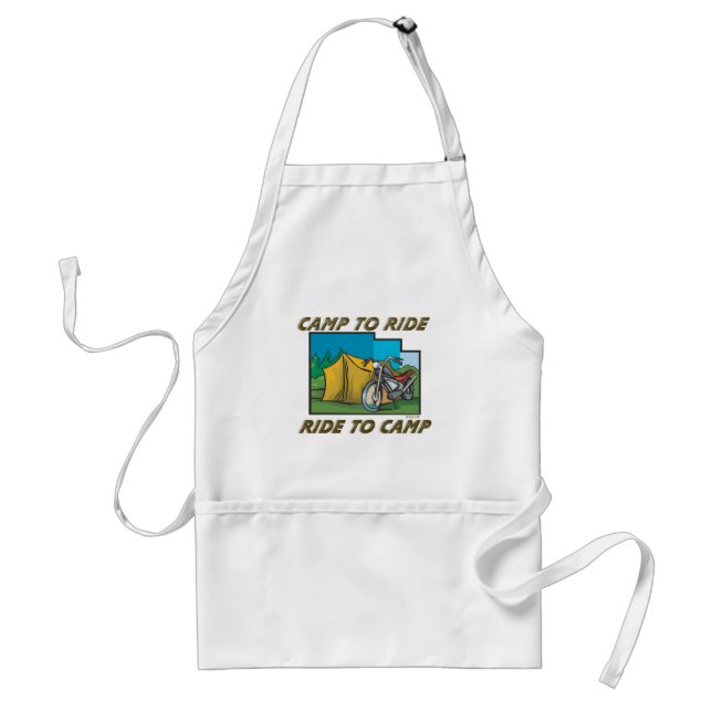 Ride to Camp Adult Apron (Front)