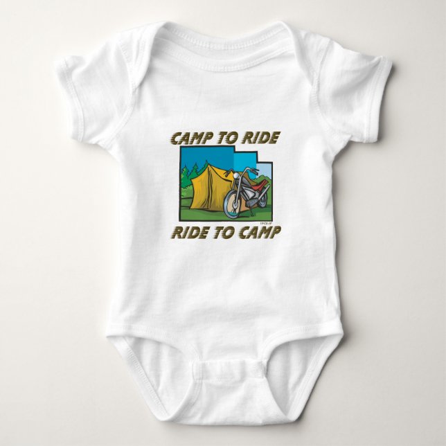 Ride to Camp Baby Bodysuit (Front)