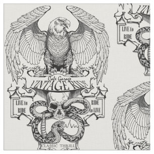 Ride To Live Live To Ride Biker design Fabric