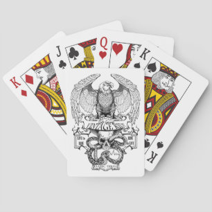 Ride To Live Live To Ride Biker design Poker Cards