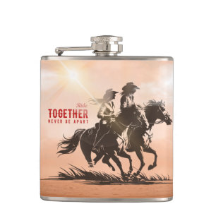 Ride together- A wonderful Western life    Flask