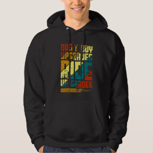 Ride Up Grades, Bicycle Mountain Bike Rider Black Hoodie
