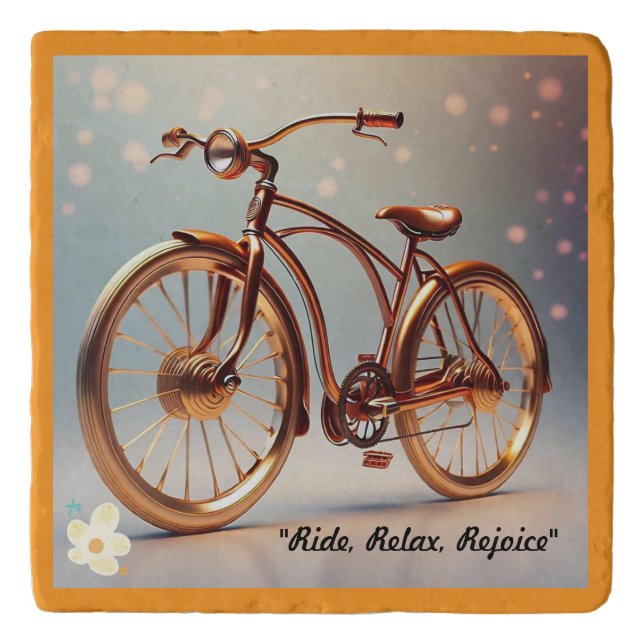 "Ride Vintage Style" Trivet (Front)