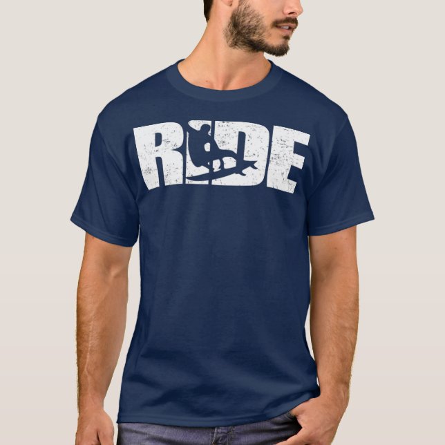 Ride Wakesurf Surfing  Surfer Wake Surf T-Shirt (Front)