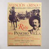 Affiche Pancho Villa Et Ses Bandits – Impressions Multiples Tailles – Art Vintage