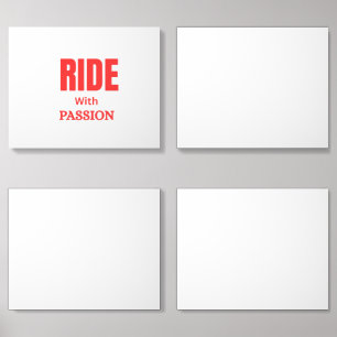 Ride With Passion – Inspirational Motorcycle Typog Acrylic Photo Tile