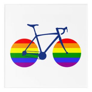 Ride With Pride Bike Acrylic Print