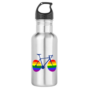 Ride With Pride Bike Stainless Steel Water Bottle