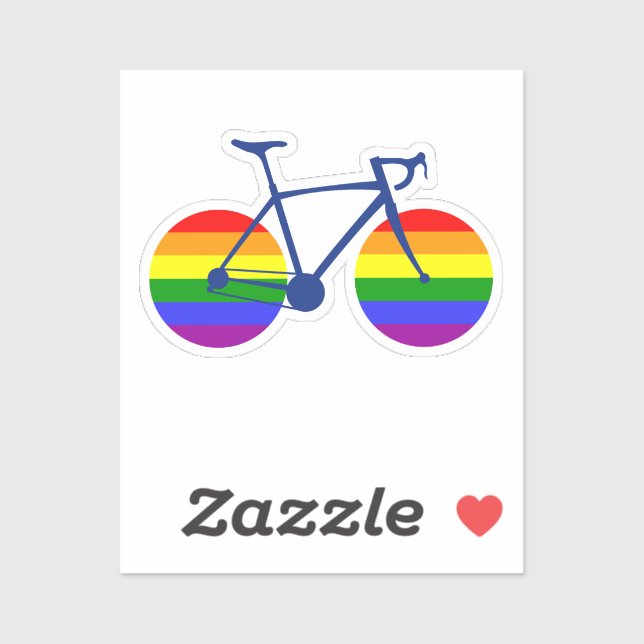 Ride With Pride Bike Sticker (Sheet)