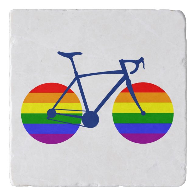 Ride With Pride Bike Trivet (Front)