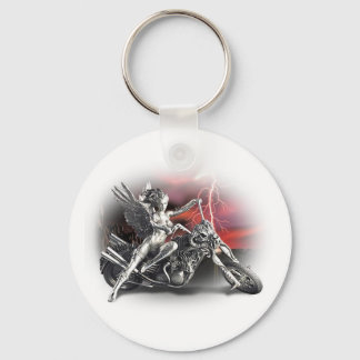 Ride with the Angels Keychain