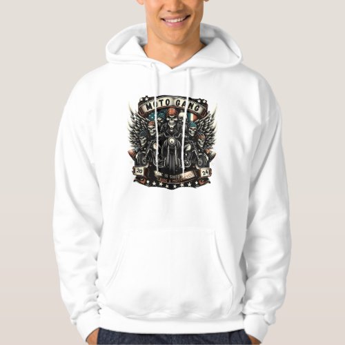 Ride with the  Moto Gang Hoodie