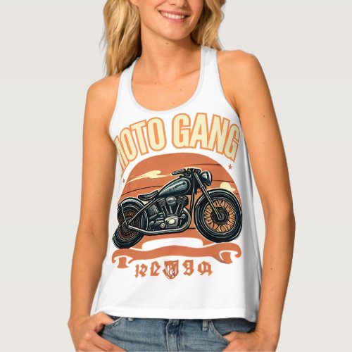 Ride with the  Moto Gang Tank Top
